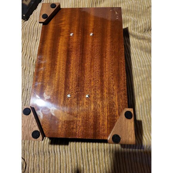 Reuge Music Upright 4-1/2" Disc Music Box With One Disc- Missing Foot - Picture 8 of 9